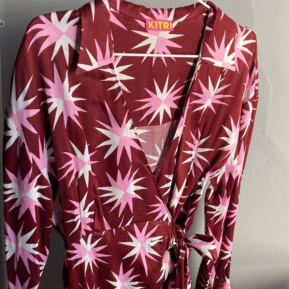KITRI Starburst Wrap Dress